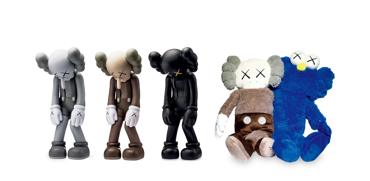 Small Lie: Black, Brown & Grey and Seeing/Watching by Kaws