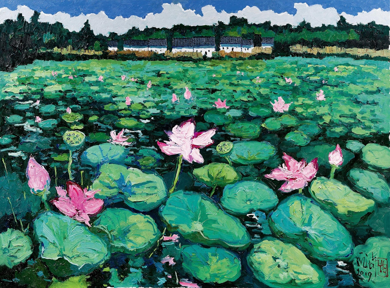 Lotus Pond by Pang Jiun
