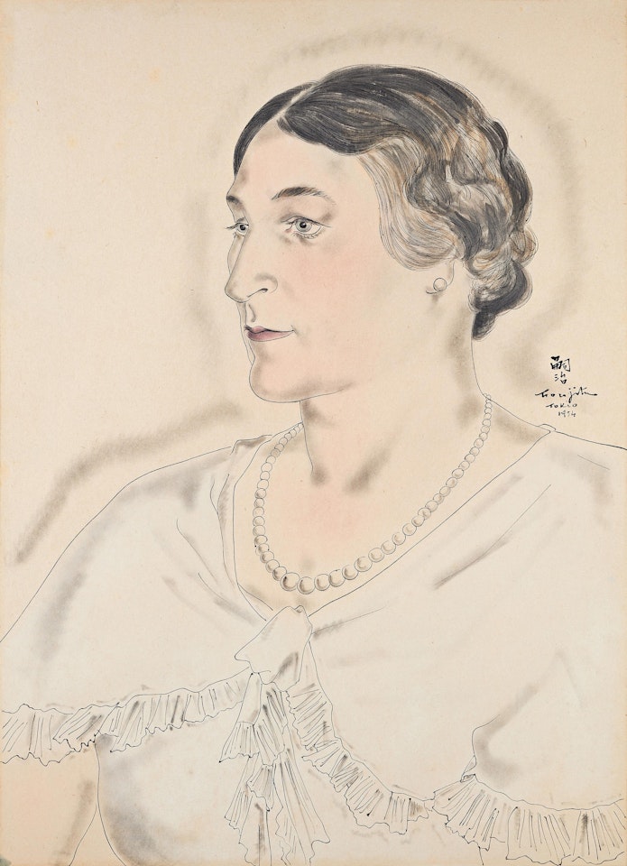 Potrait of a Wealthy Lady by Leonard Tsuguharu Foujita