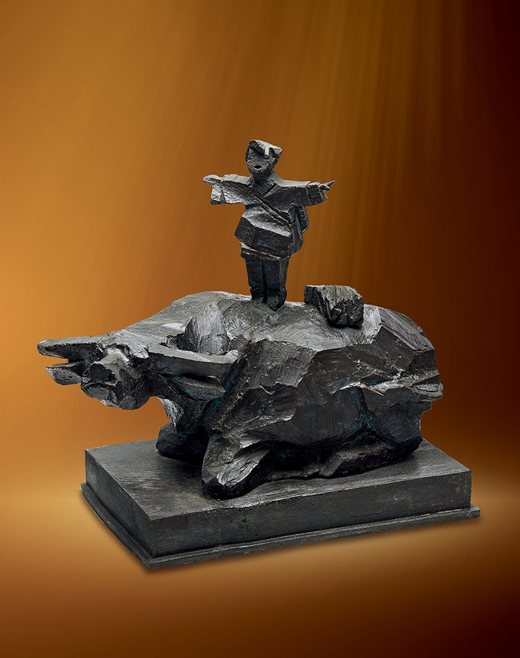 Nativism Series – Boy and Buffalo by Ju Ming