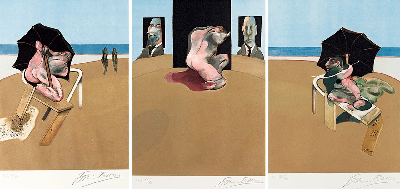 Triptych 1974-77 by Francis Bacon