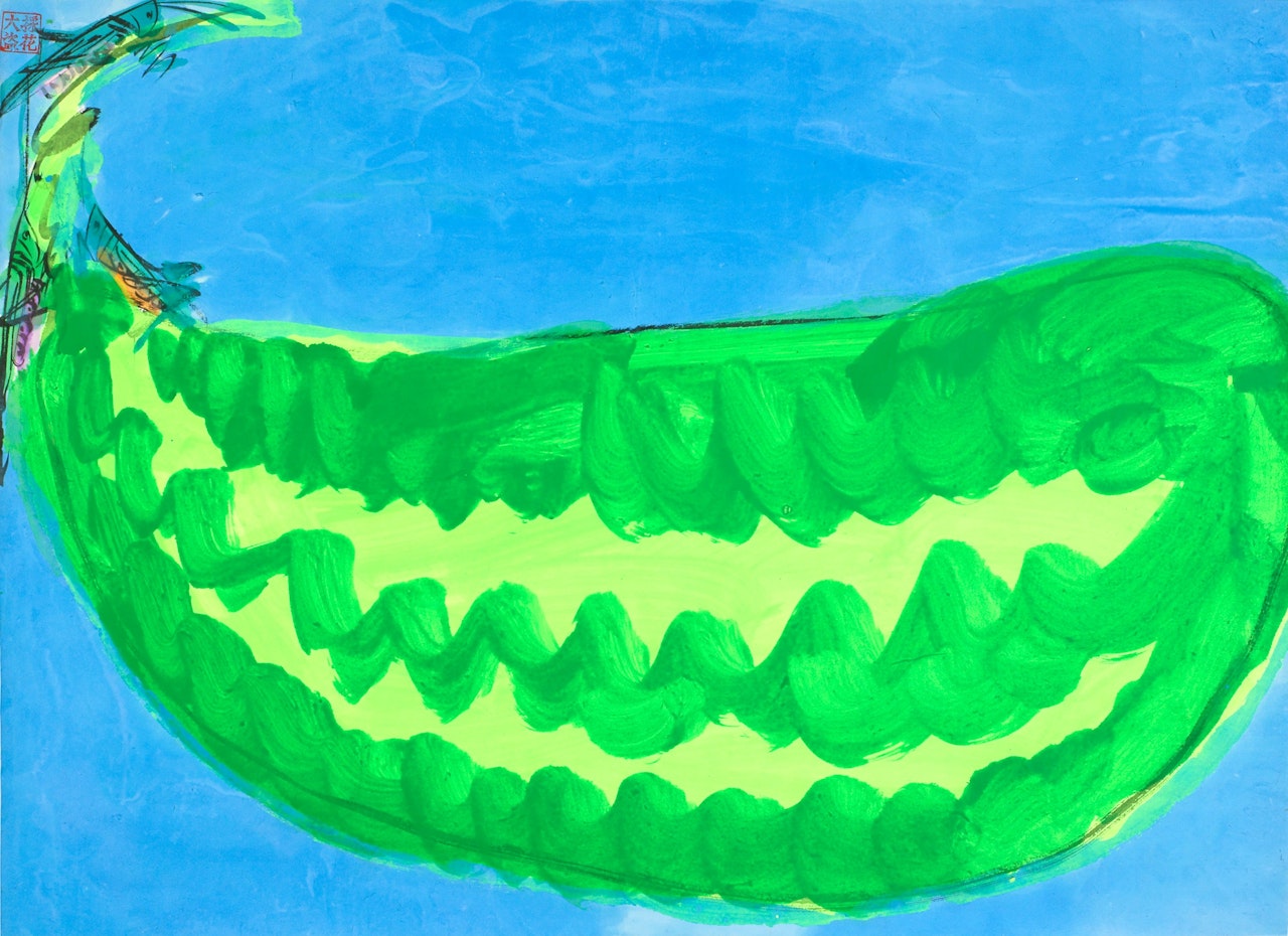 Grasshopper and a Watermelon by Walasse Ting
