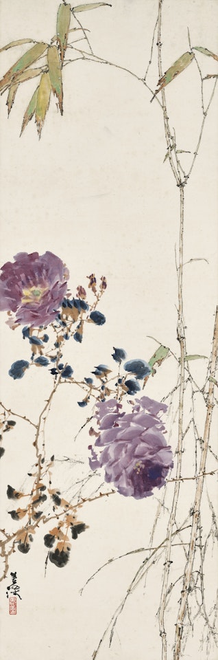 Roses and Bamboo by Yang Shanshen