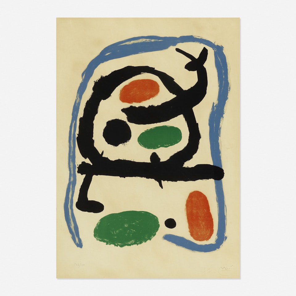 Poster for the Miro exhibition at the Musée National d'Art Moderne, Paris by Joan Miró