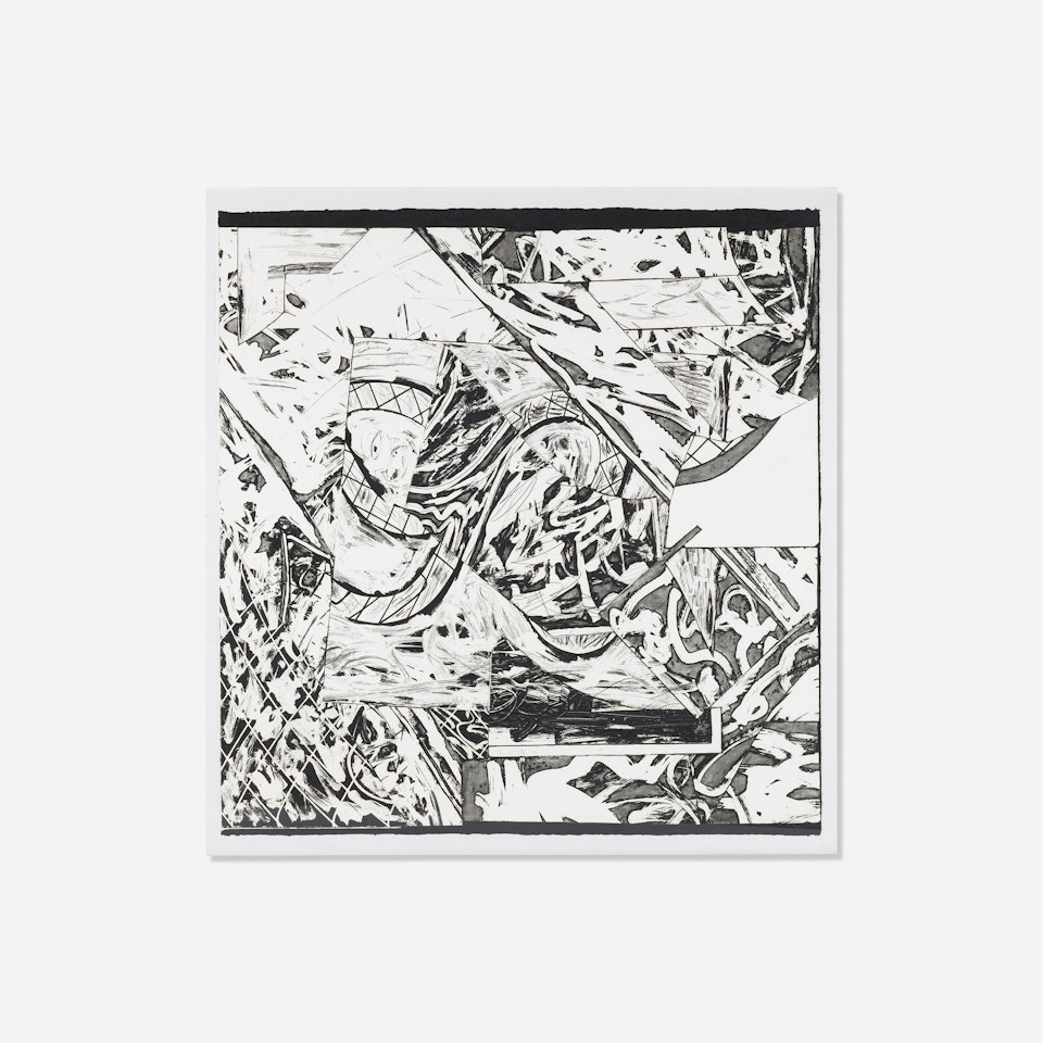 Swan Engraving Square I (Swan Engraving V) from the Swan Engraving series by Frank Stella