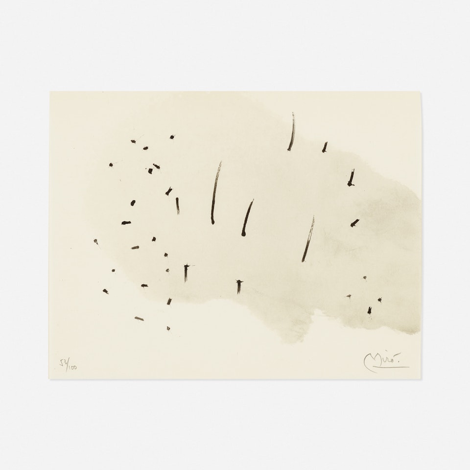 One work from Trace Sur L'eau by Joan Miró