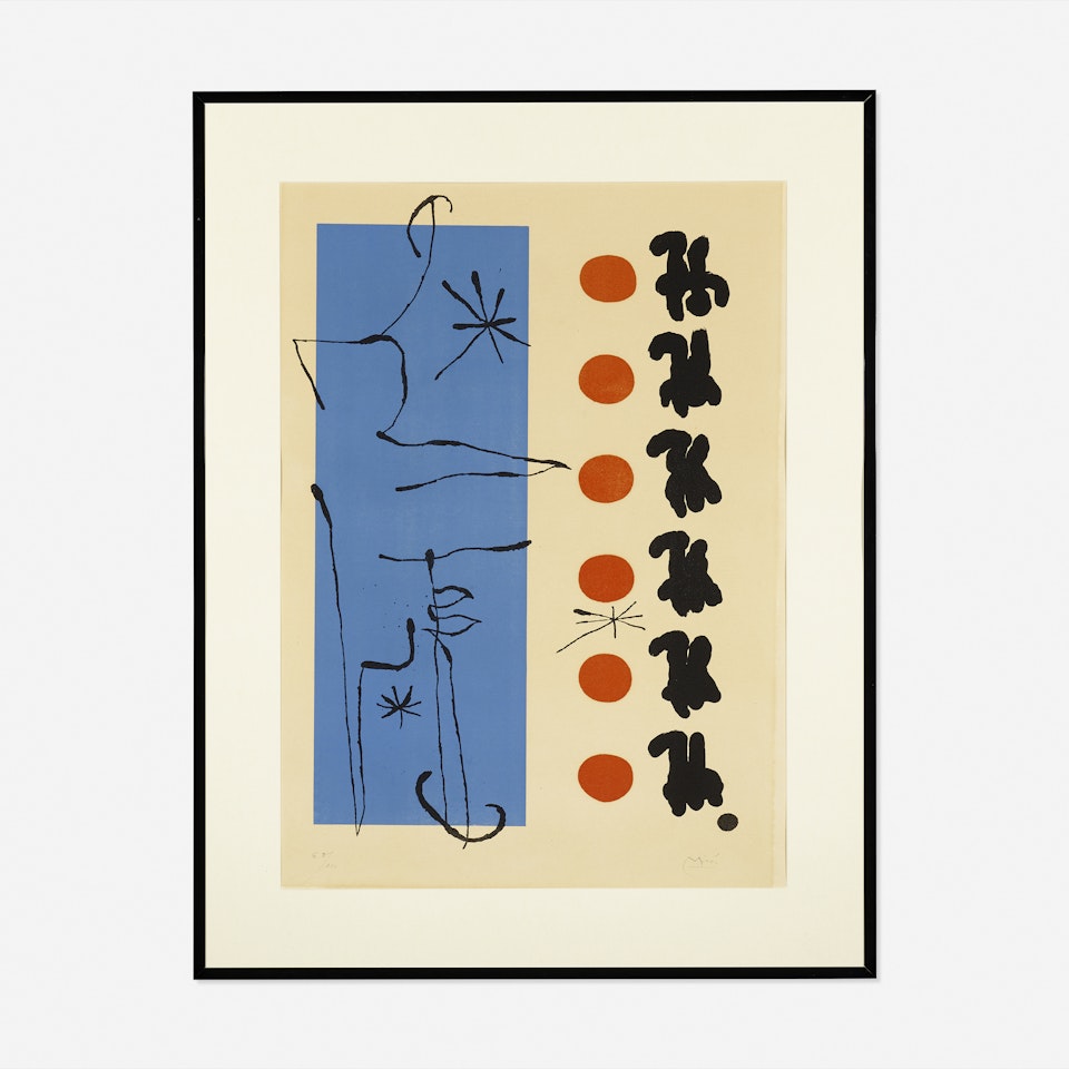 Rouge et Bleu by Joan Miró