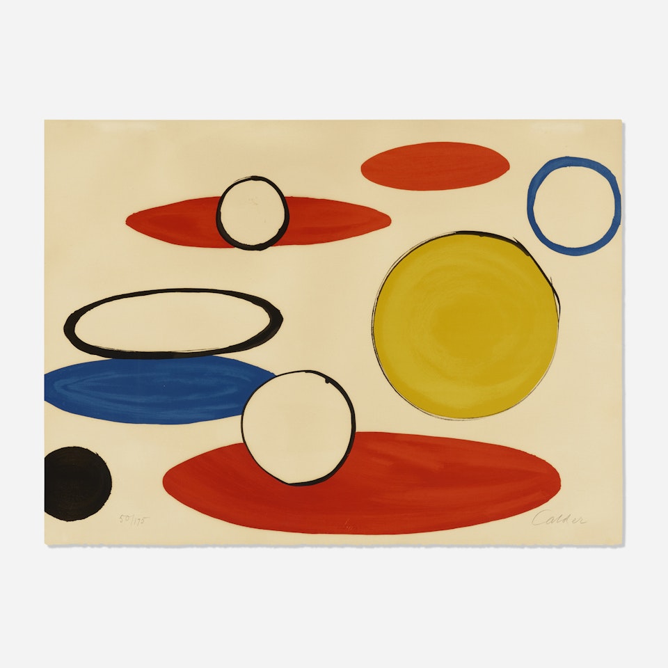 White Circles and Ellipses by Alexander Calder