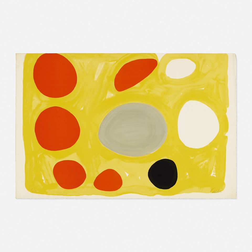 Grande composition fond jaune by Alexander Calder