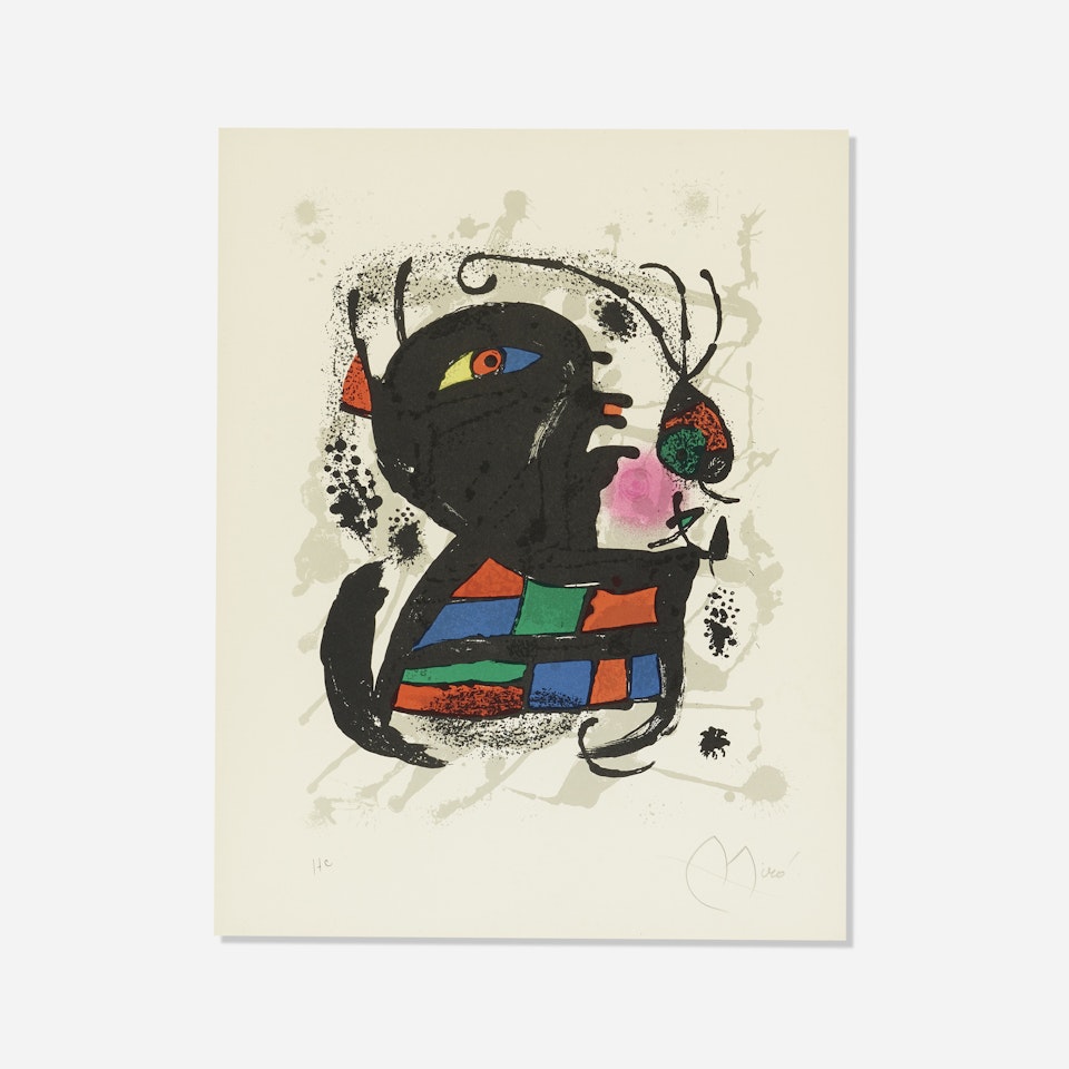 Plate 6 (from the Joan Miró Lithographs III portfolio) by Joan Miró