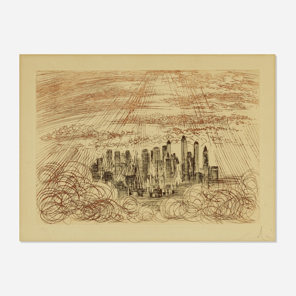 Manhattan (from the New York City suite) by Salvador Dali