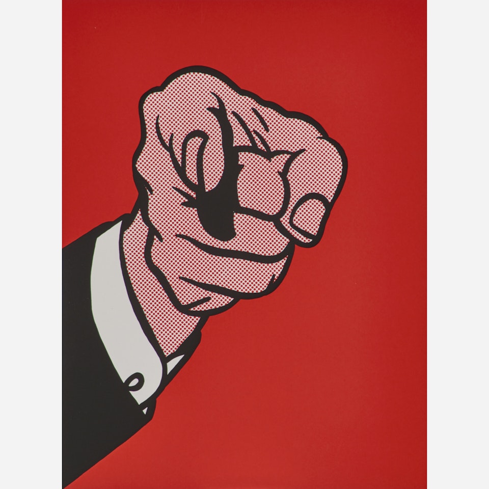 Finger Pointing from The New York Collection for Stockholm by Roy Lichtenstein