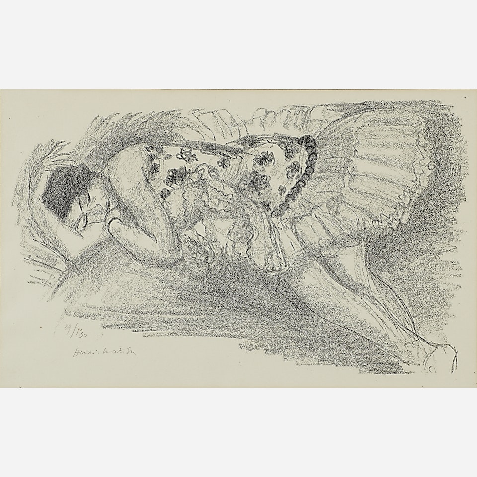 Danseuse endormie au divan from Dix danseuses by Henri Matisse