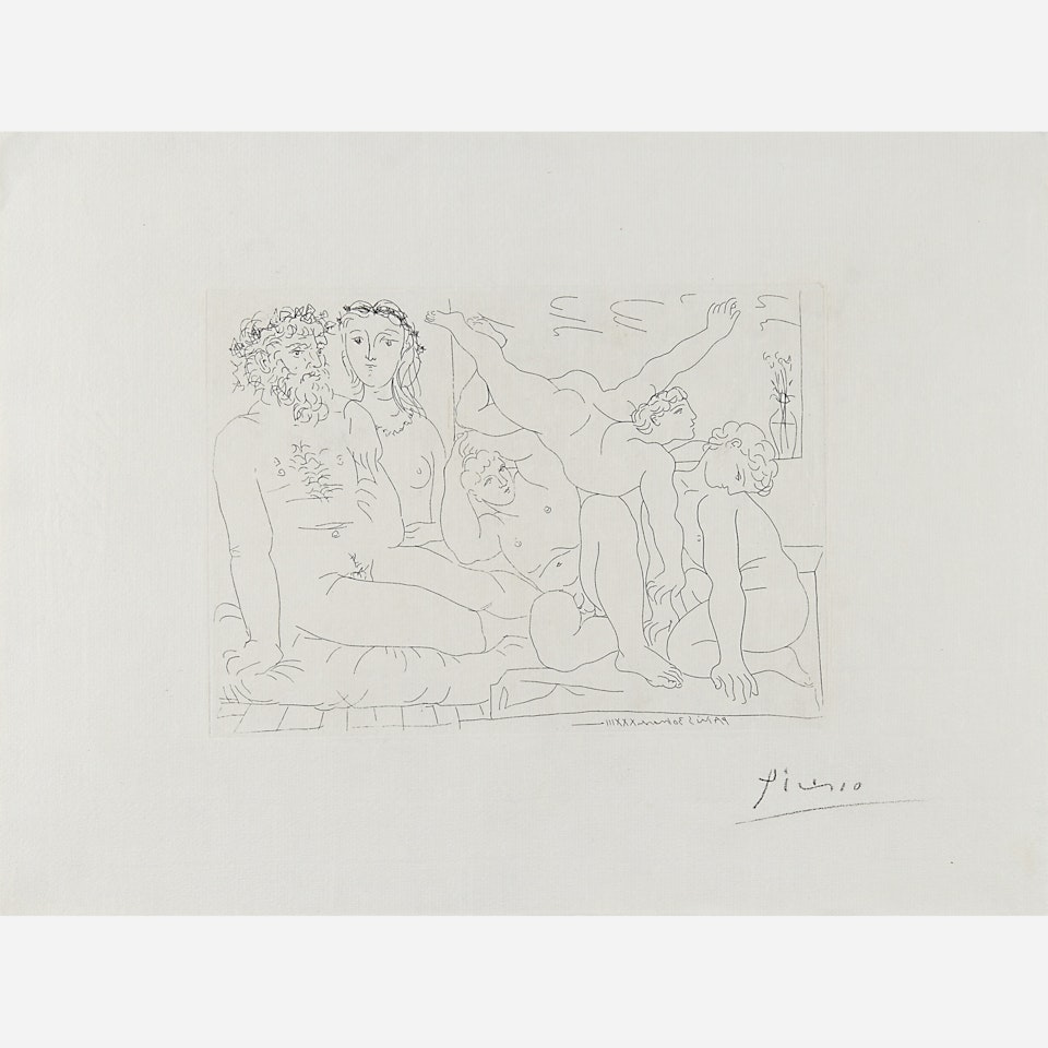 Famille de Saltimbanques from La Suite Vollard by Pablo Picasso