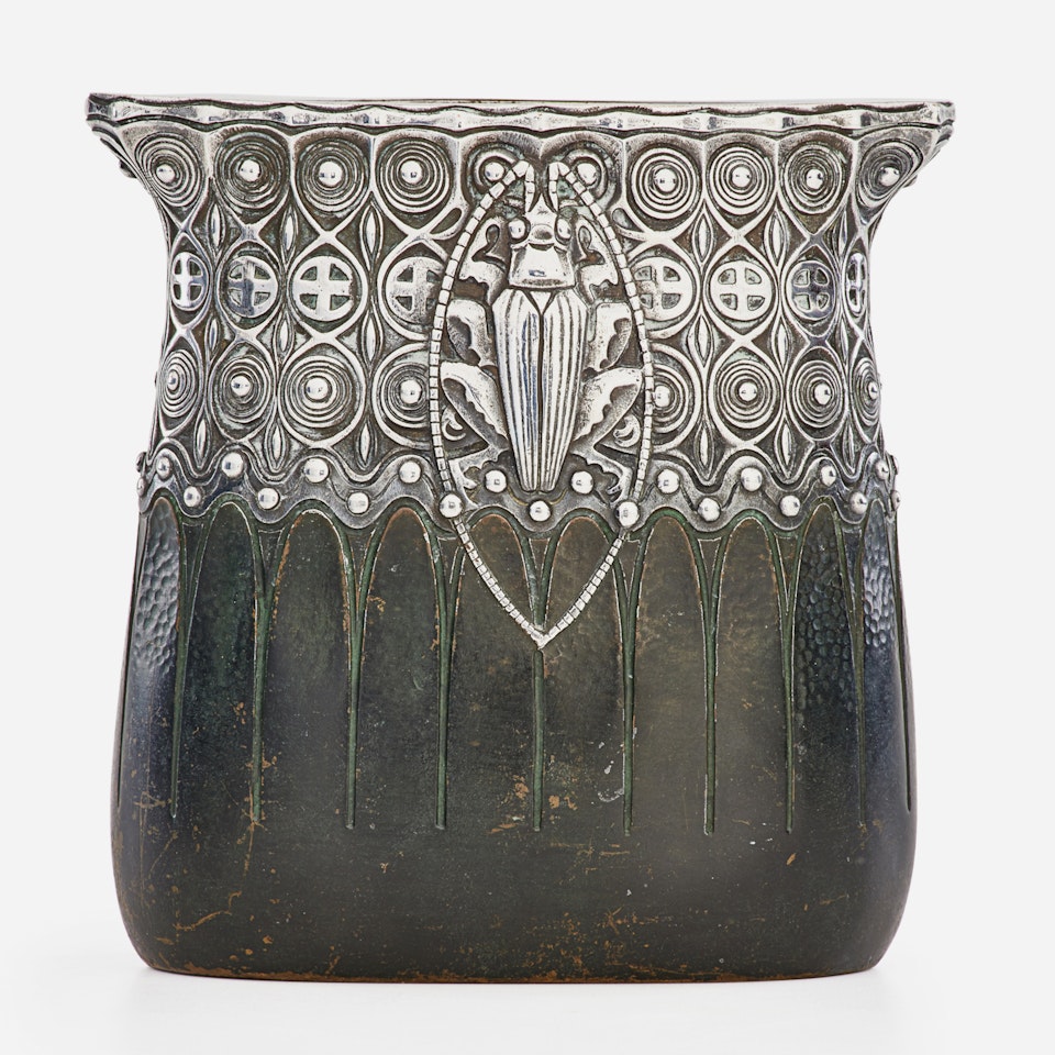 Fine Secessionist beetle vase ,
Fine Secessionist beetle vase , by Gustav Gurschner
