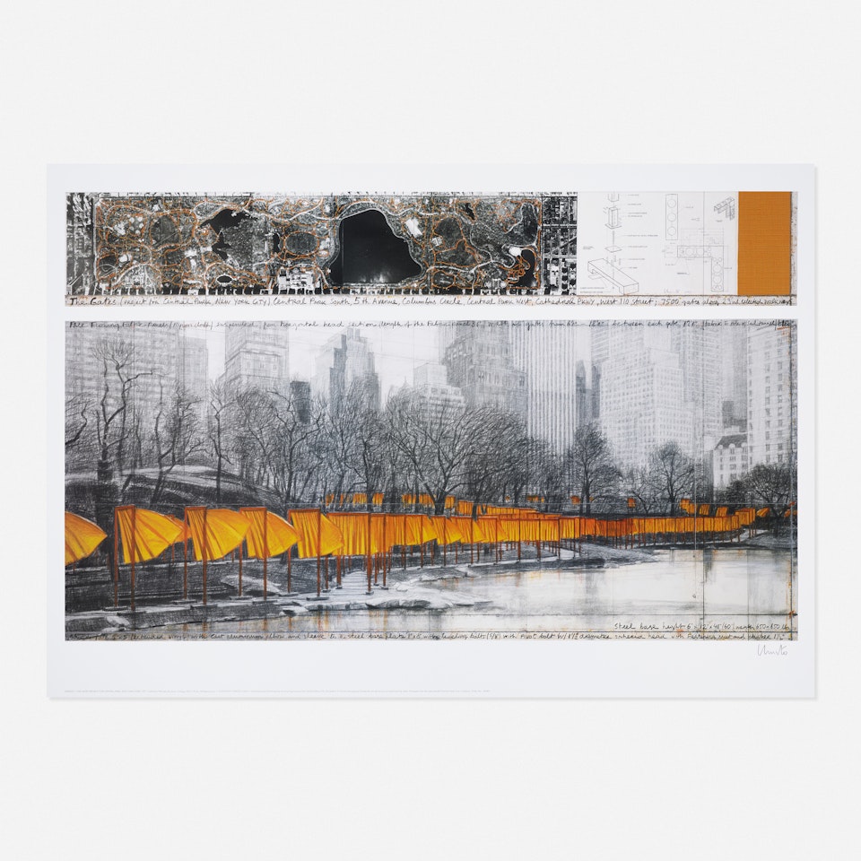 The Gates, from the Project for Central Park, New York City by Christo