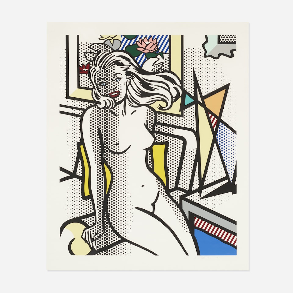 Nude with Yellow Pillow (from the Nude series) by Roy Lichtenstein