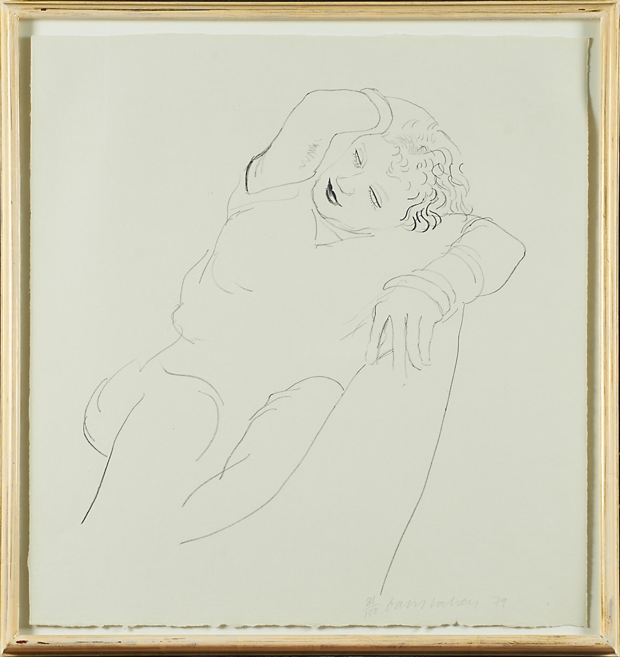 Celia Reclining by David Hockney