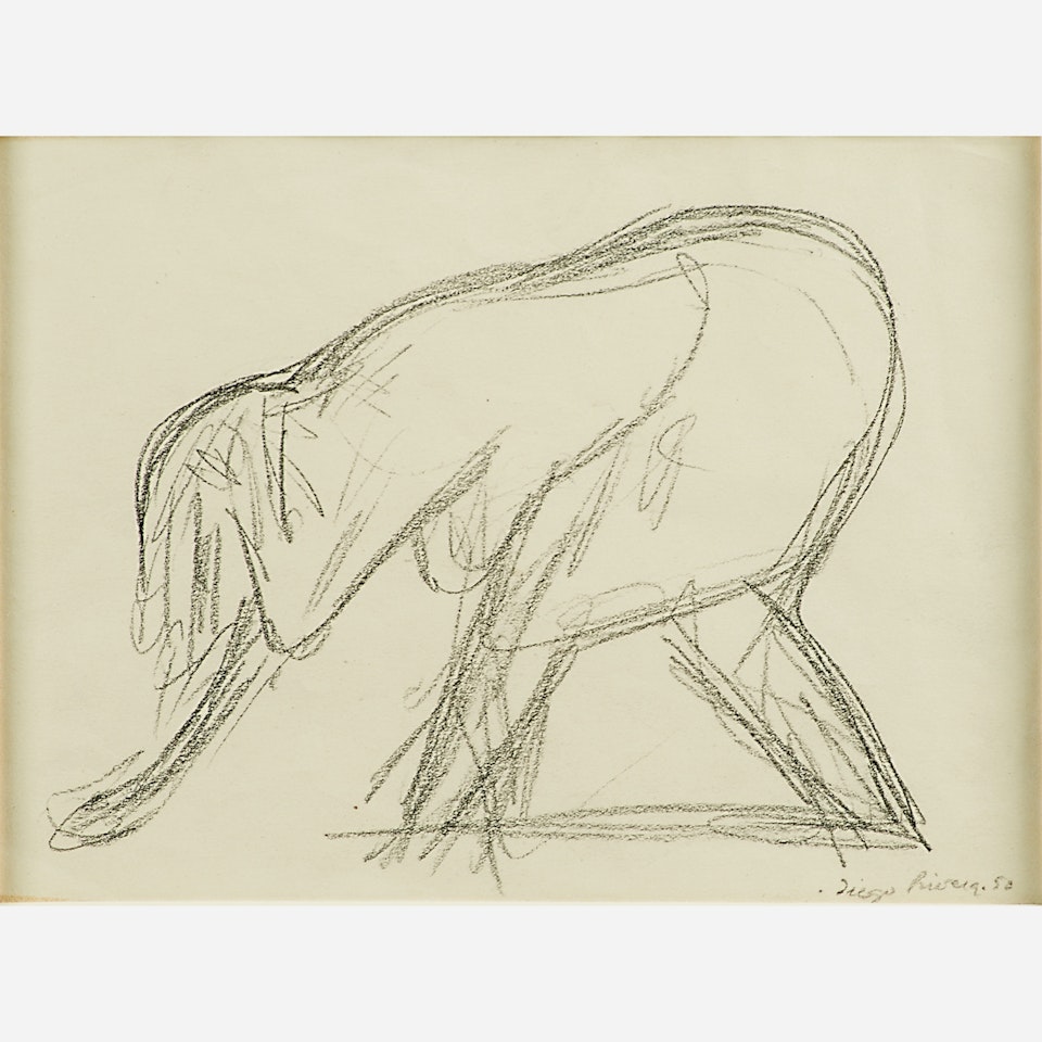 Untitled (Sketch of a Woman) by Diego Rivera