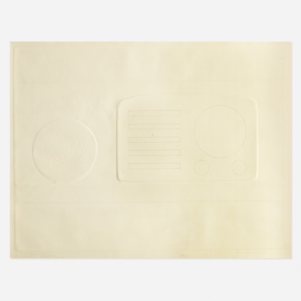 Still Life with Radio from the New York Ten portfolio by Tom Wesselmann