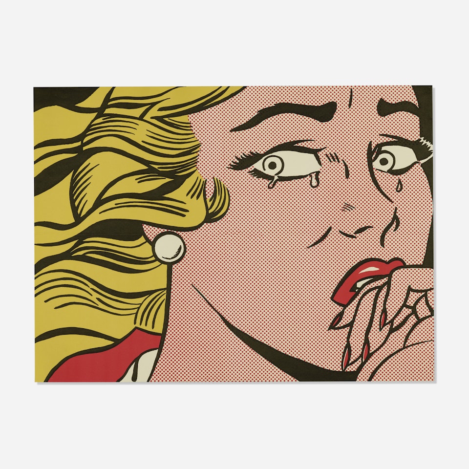 Crying Girl (Castelli mailer) by Roy Lichtenstein