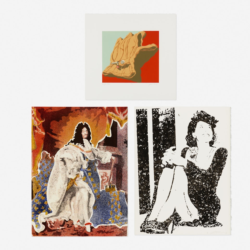 Three works from Six New York Artists portfolio by Various Artists
