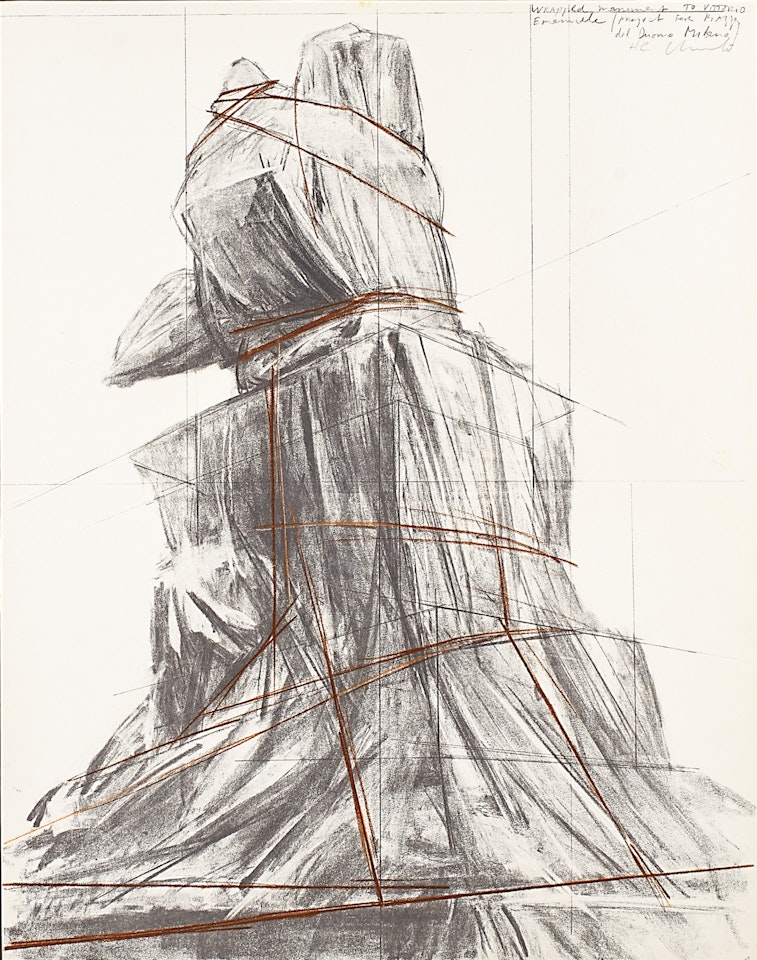 Wrapped Monument to Vittorio Emanuele by Christo