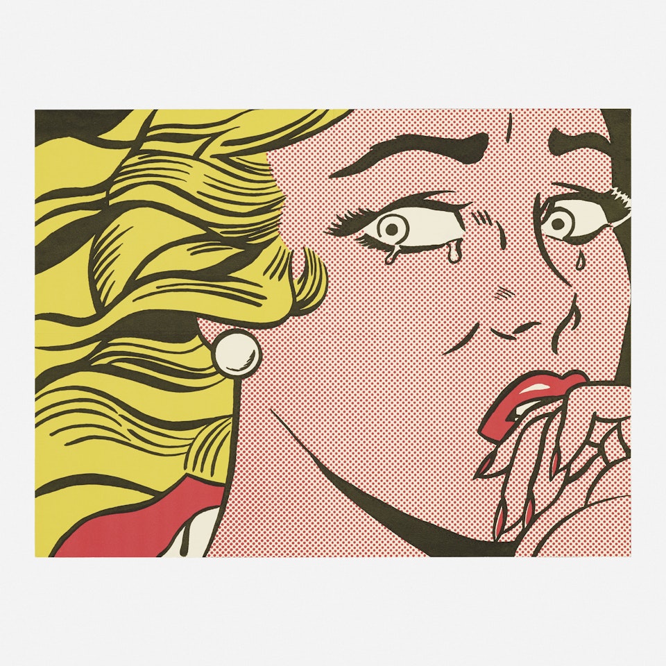 Crying Girl (Castelli mailer) by Roy Lichtenstein