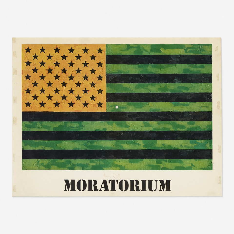 Moratorium (Flag Poster) by Jasper Johns
