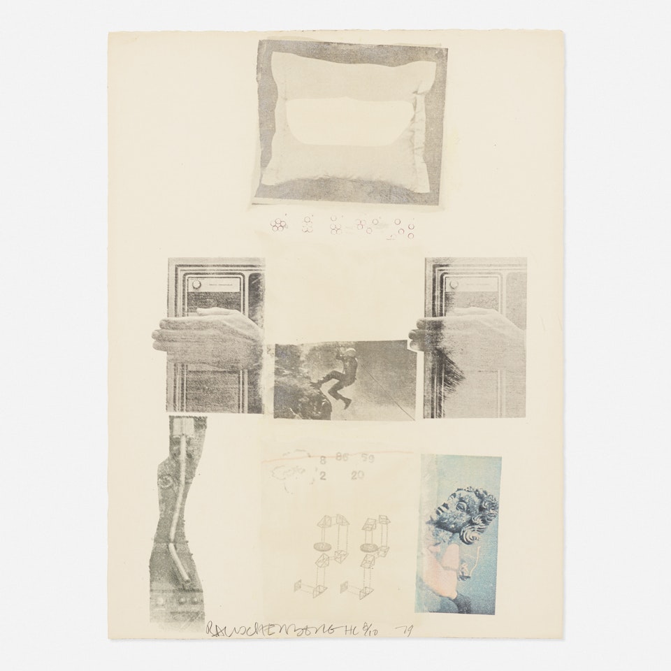 Two Reasons Birds Sing (from Suite of Nine Prints) by Robert Rauschenberg