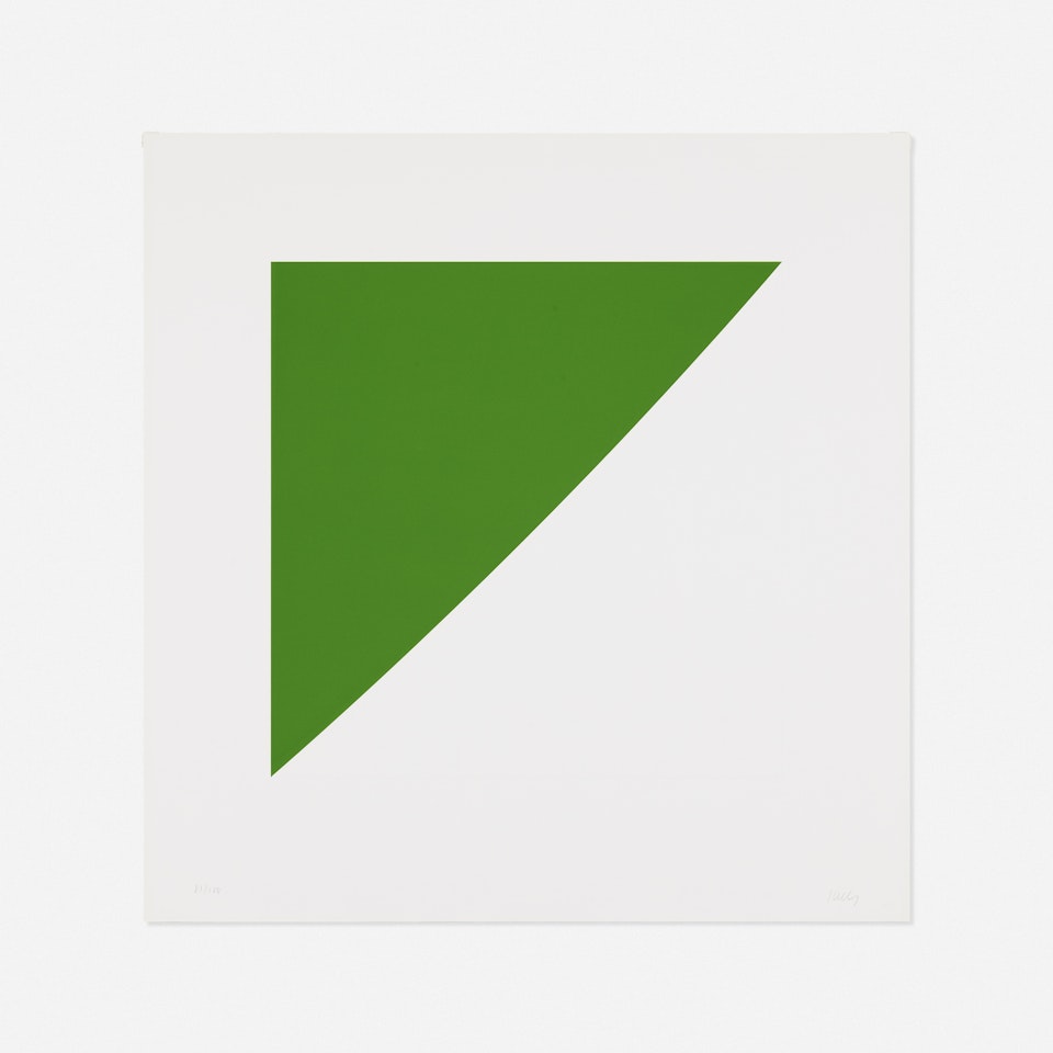 Green Curve with Radius of 20' (from the For Meyer Schapiro portfolio) by Ellsworth Kelly
