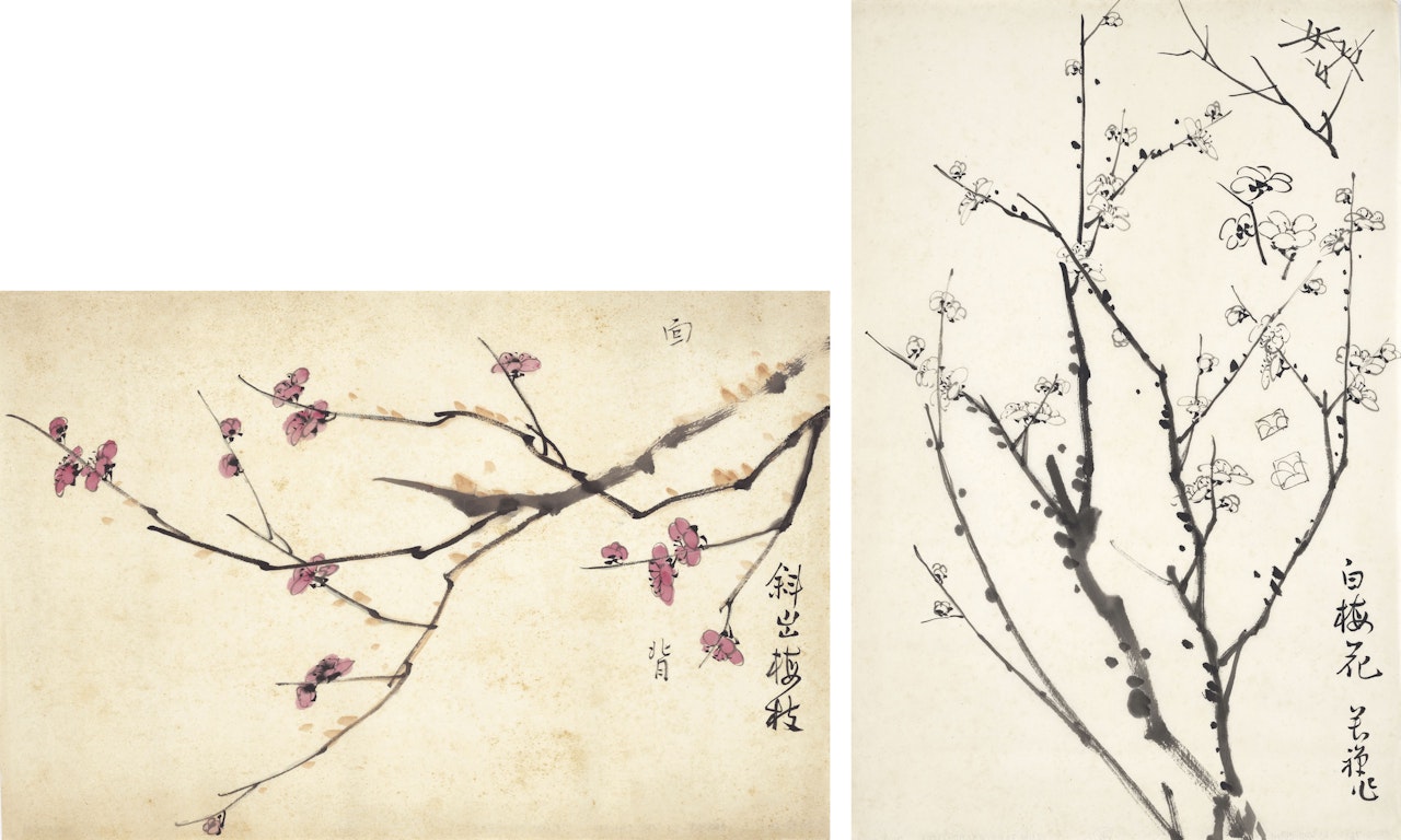 Studies of Plum Blossoms by Li Kuchan