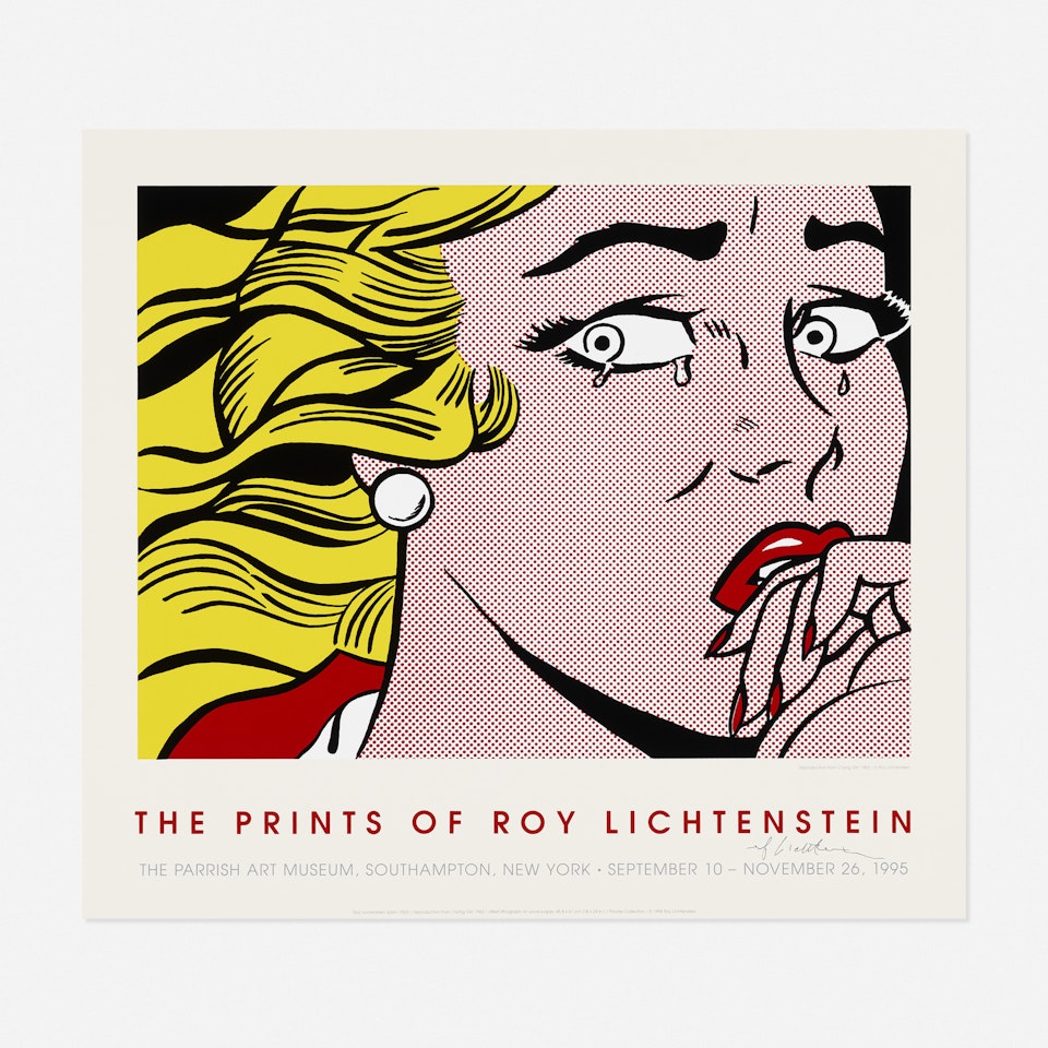 Crying Girl exhibition poster by Roy Lichtenstein