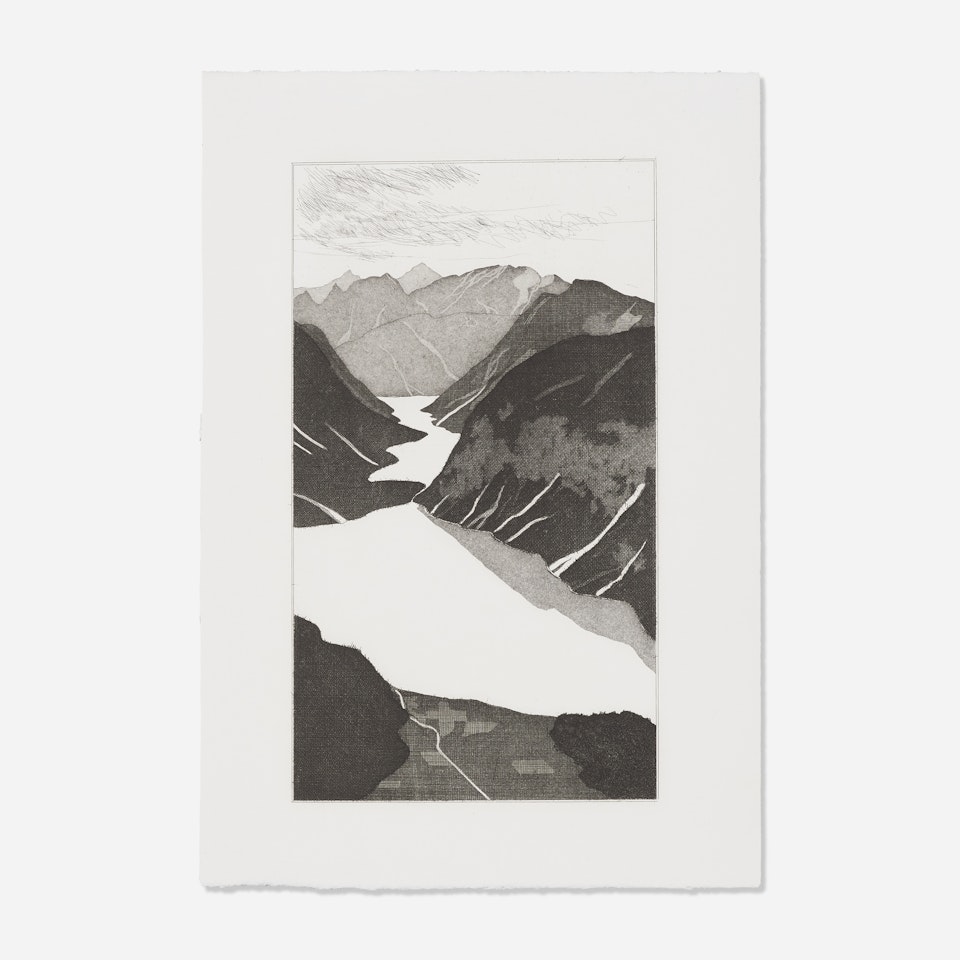 The Lake from llustrations for Six Fairy Tales from the Brothers Grimm by David Hockney