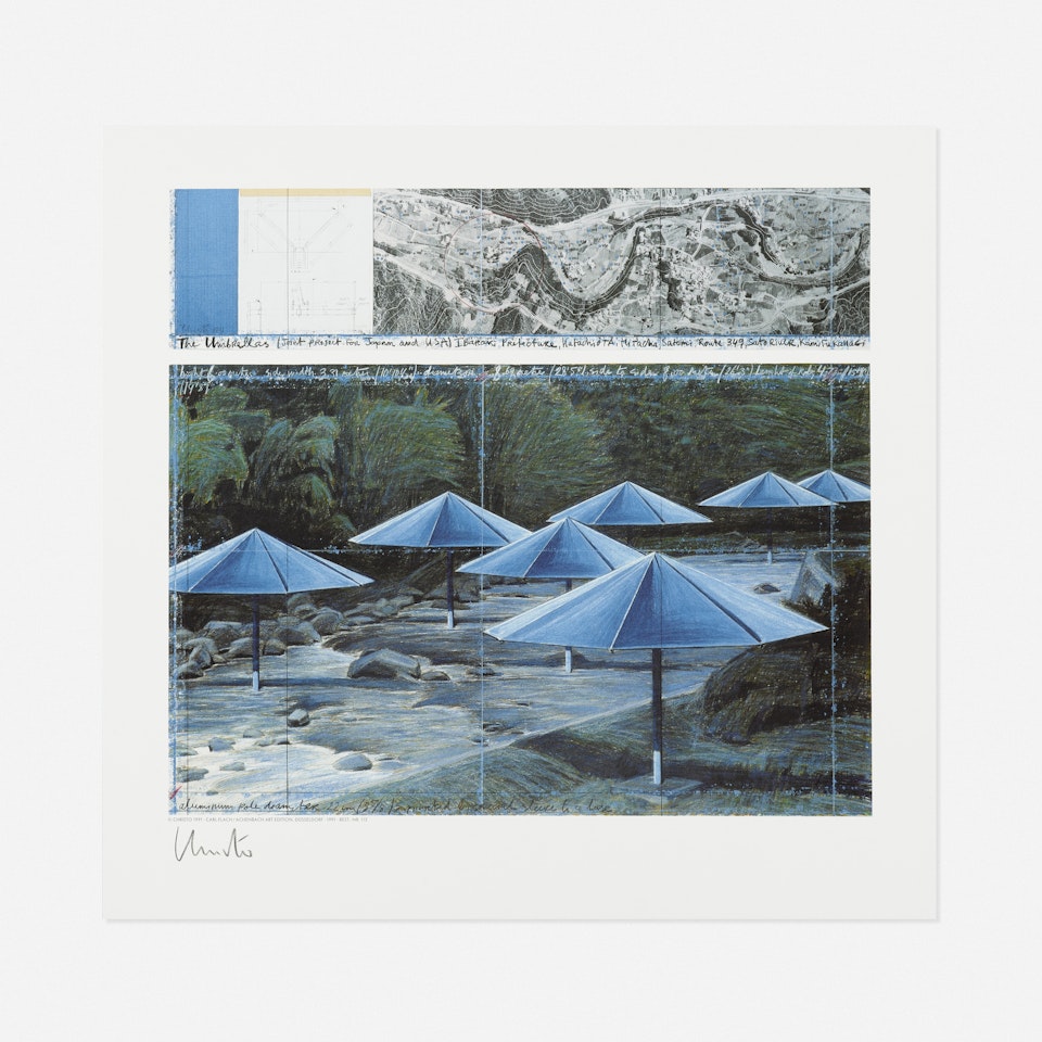 Blue Umbrellas, Joint Project for Japan and USA by Christo
