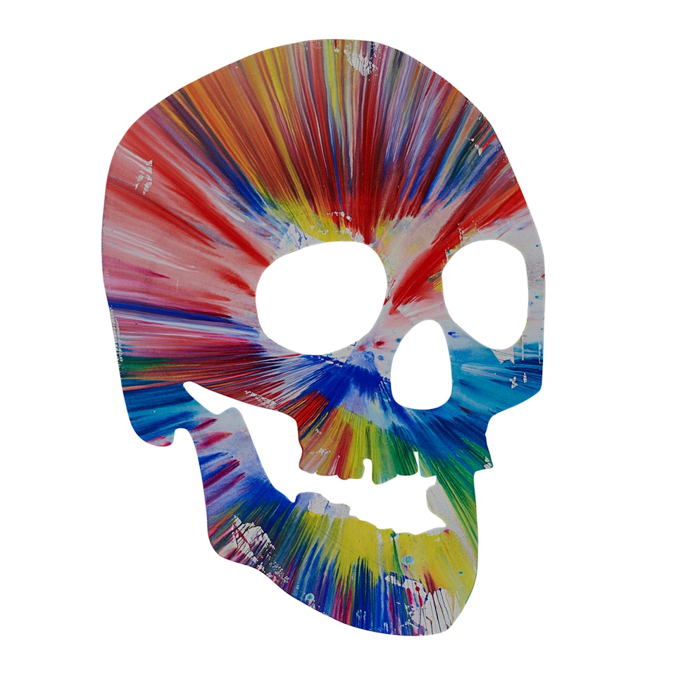 Skull Spin Painting (Created at Damien Hirst Spin Workshop) by Damien Hirst