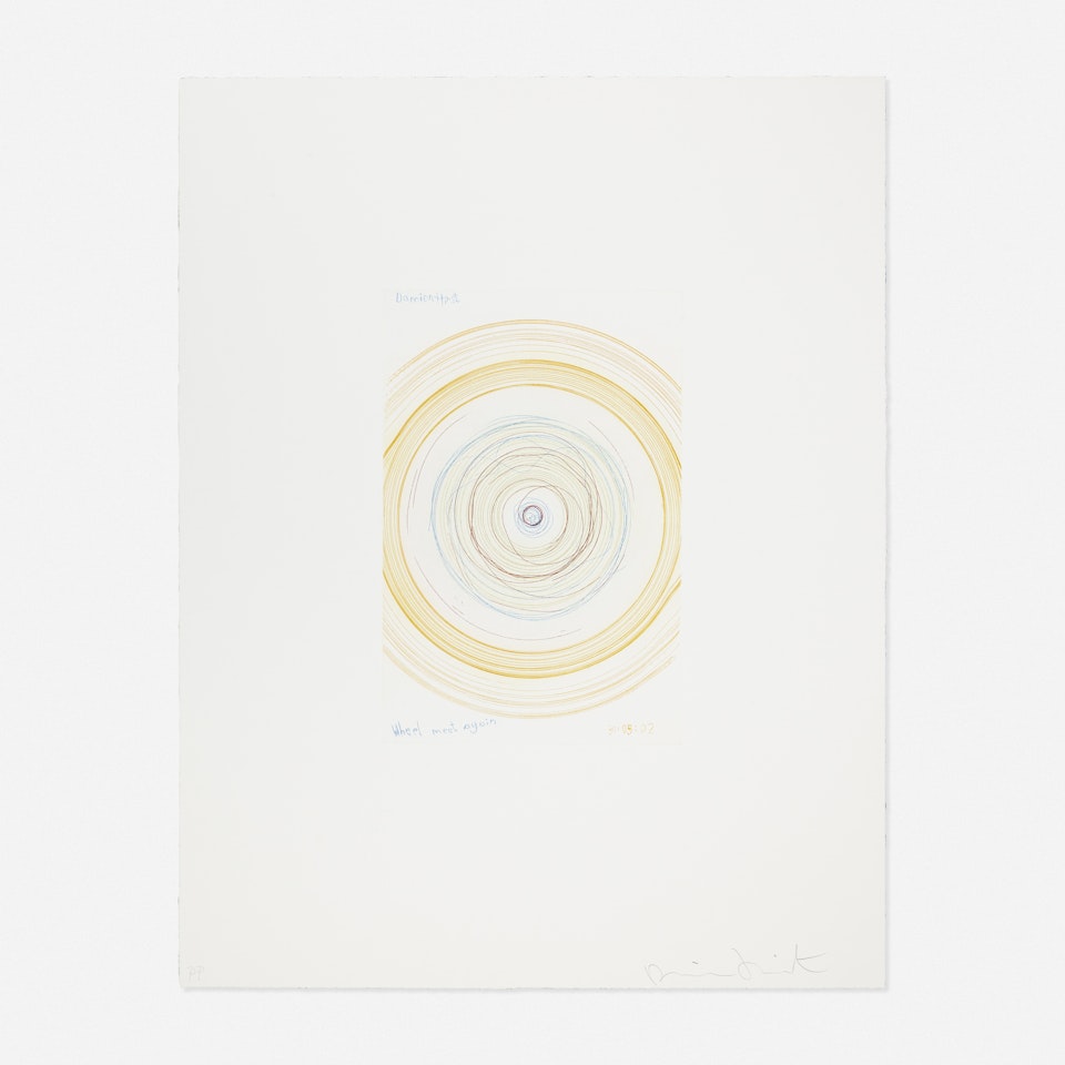 Wheel Meet Again (from In a Spin, The Action of the World on Things, Volume I) by Damien Hirst