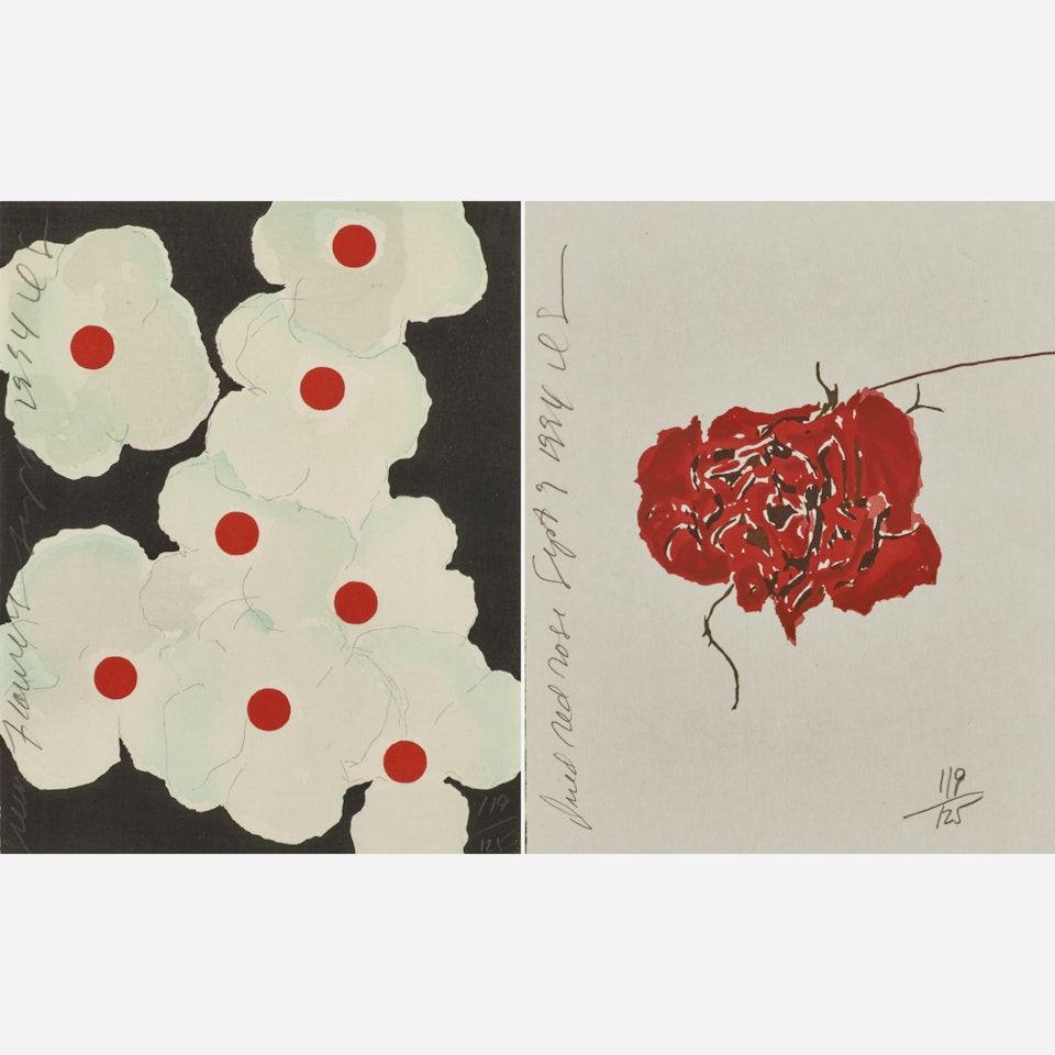 Two works of art by Donald Sultan