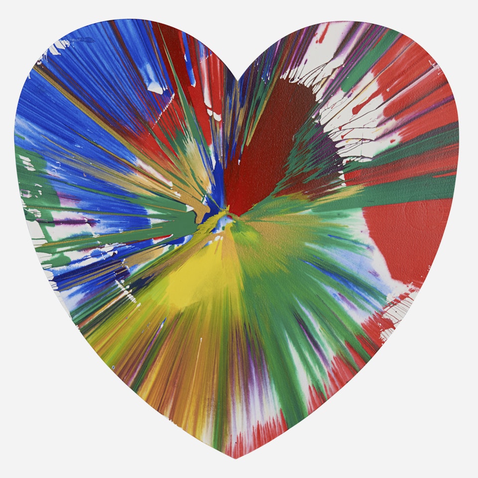 Heart Spin Painting (Created at Damien Hirst Spin Workshop) by Damien Hirst