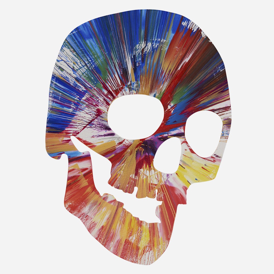Skull Spin Painting (Created at Damien Hirst Spin Workshop) by Damien Hirst