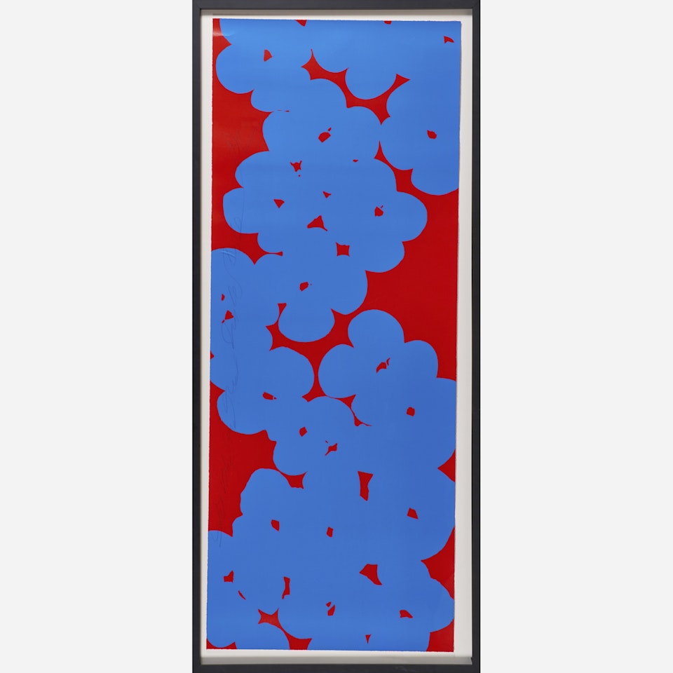 Wallflowers 4 (Blue and Red) by Donald Sultan