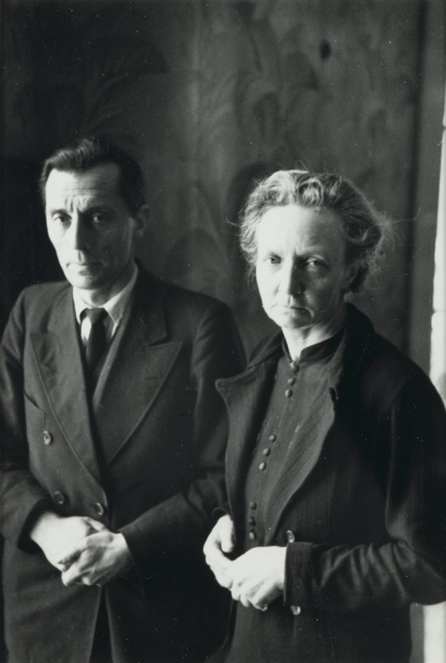 Irène & Frédéric Joliot-Curie, Paris by Henri Cartier-Bresson