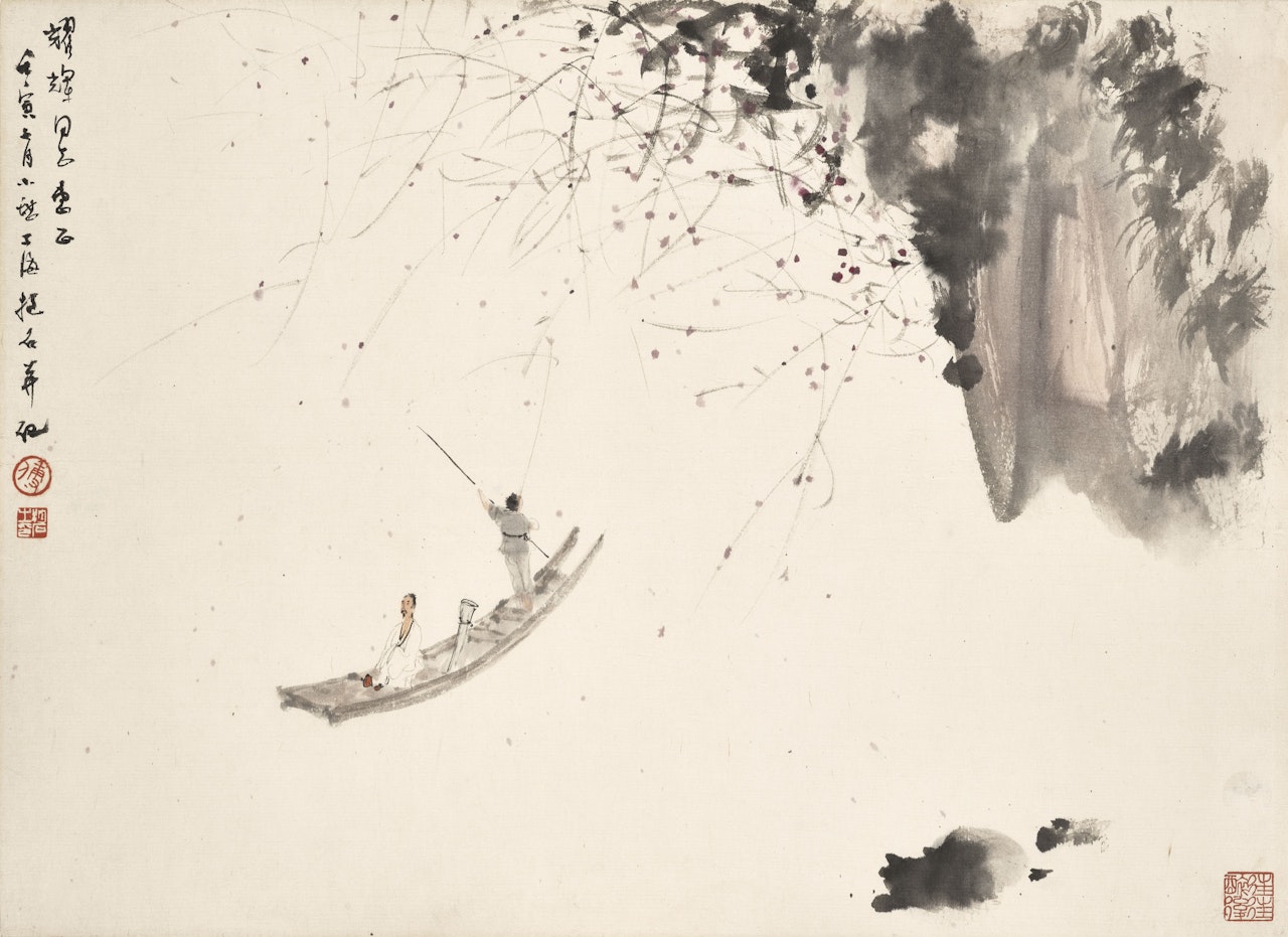 Boating in Autumn by Fu Baoshi