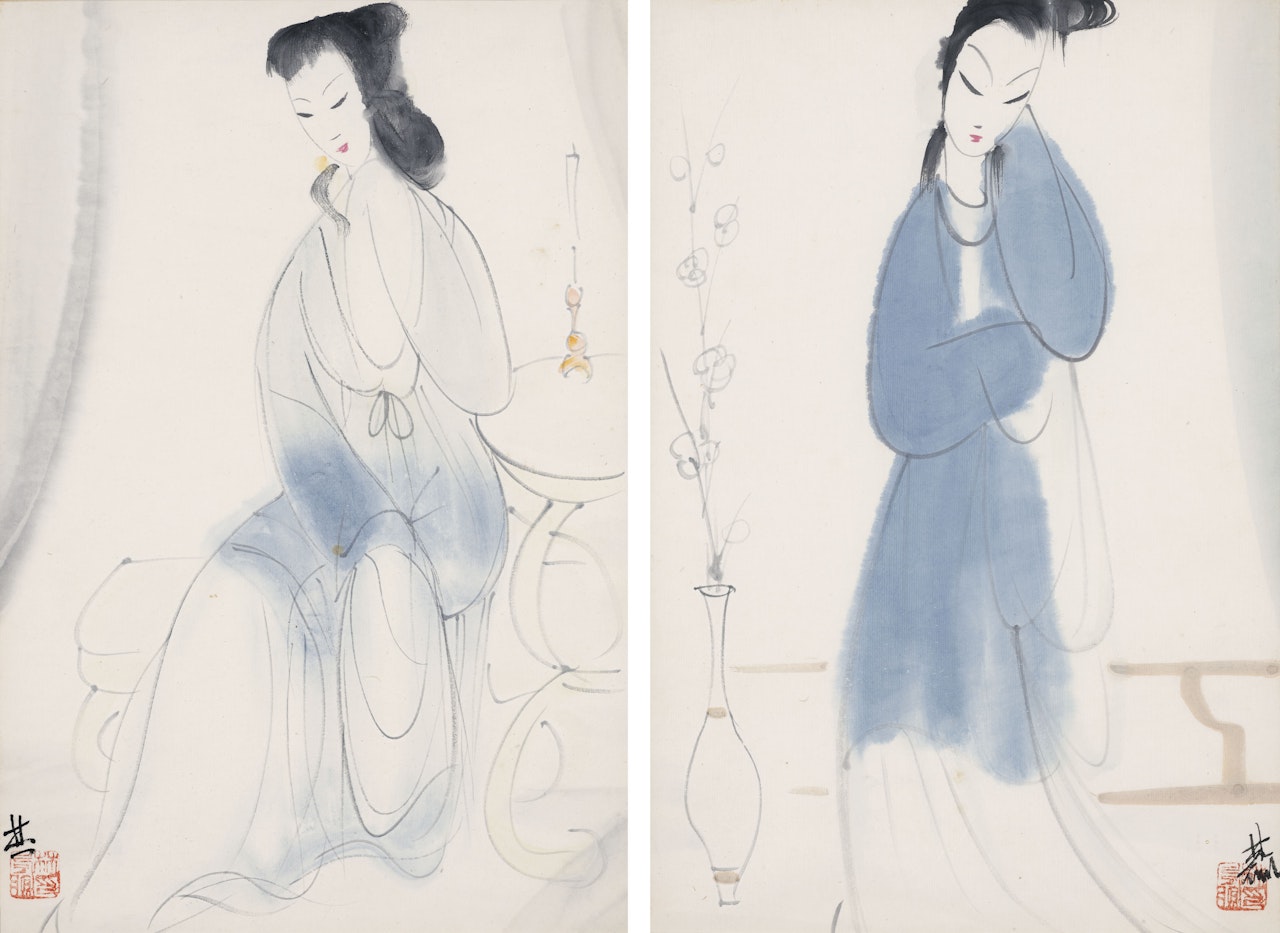 Ladies by Lin Fengmian