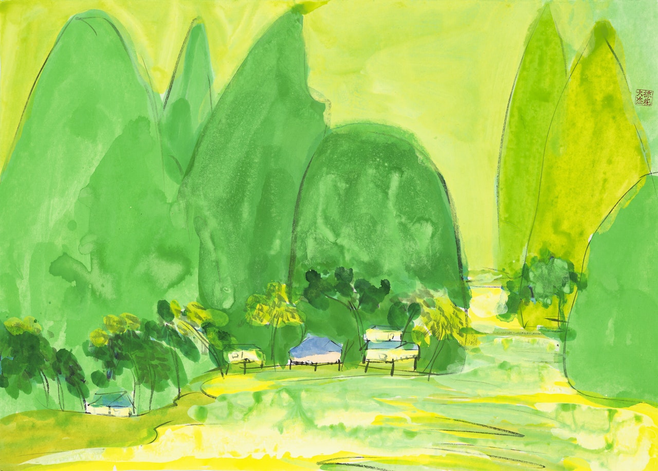 Untitled (Landscape) by Walasse Ting