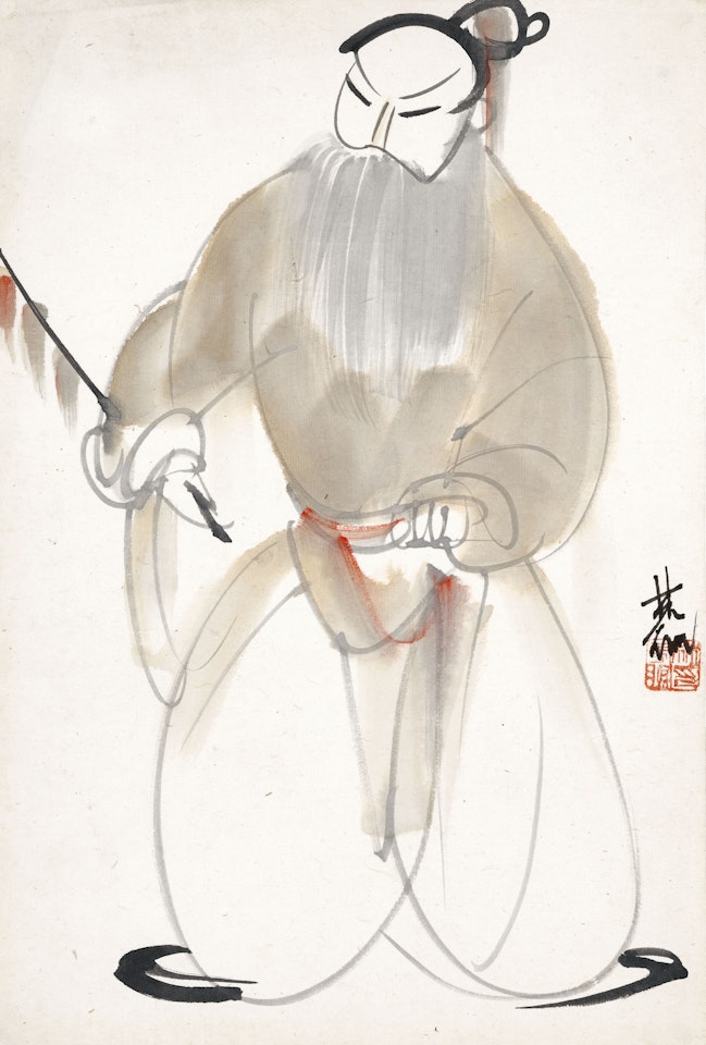 Opera Figure by Lin Fengmian