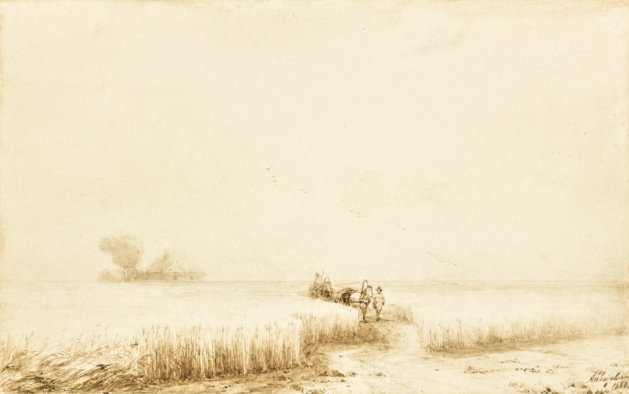 PASSAGE THROUGH THE CORNFIELDS by Ivan Konstantinovich Aivazovsky