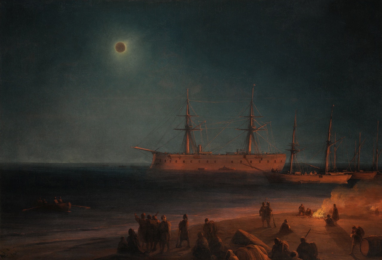 SOLAR ECLIPSE IN FEODOSIA by Ivan Konstantinovich Aivazovsky