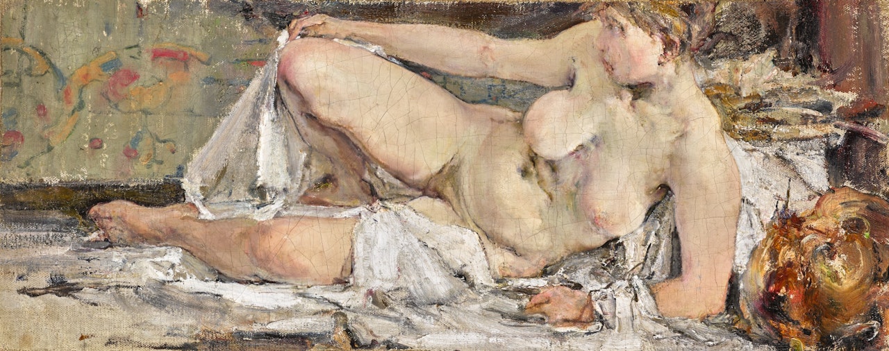 RECLINING NUDE by Nicolai Fechin