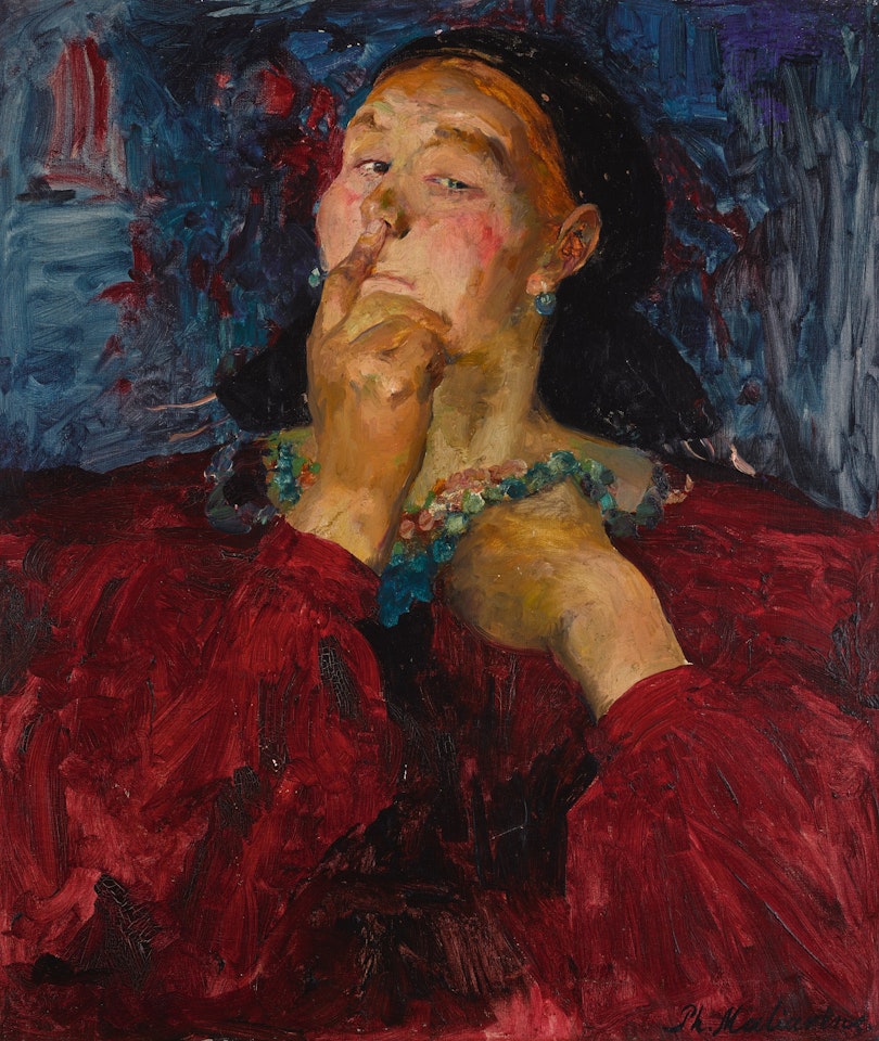 BABA IN A HEADSCARF by Filip Malyavin